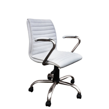 venta silla operativa blanca swing con brazos 640x640