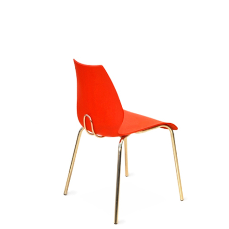 venta silla espera coffee meeting room 917 plástico naranja