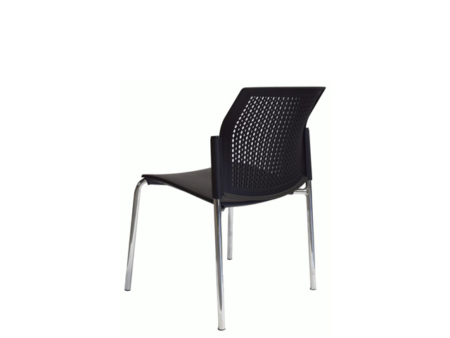 venta silla fija versa plastica sin brazos estructura cromada
