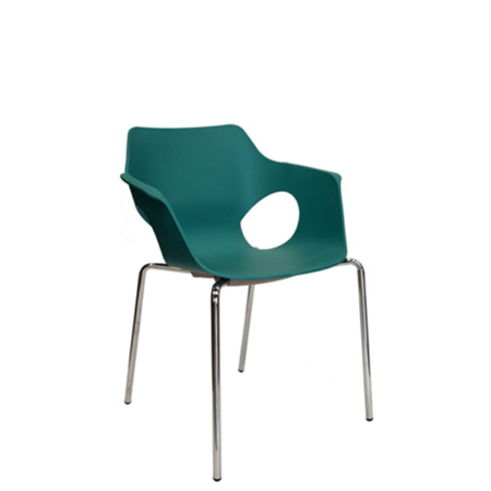 venta silla fija zen patas metalicas casco verde 640x640