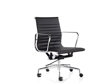 venta silla gerencial aluminum cromada baja